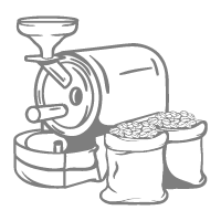 こだわりの焙煎